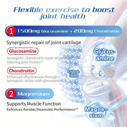 Move Free 7-In-1 Men's Joint Health Formula- Glucosamine Chondroitin Plus Calcium, B-Vitamins & Multi Nutrients- 120 Capsules