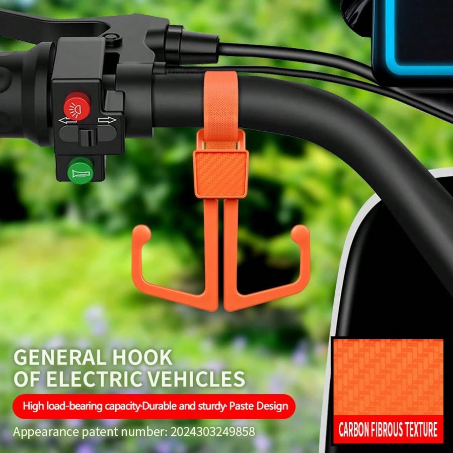Multi-Function Convenient Front Rotating Double Hook Heavy Duty Hook For Electric Scooter, Motorcycle, Bicycle