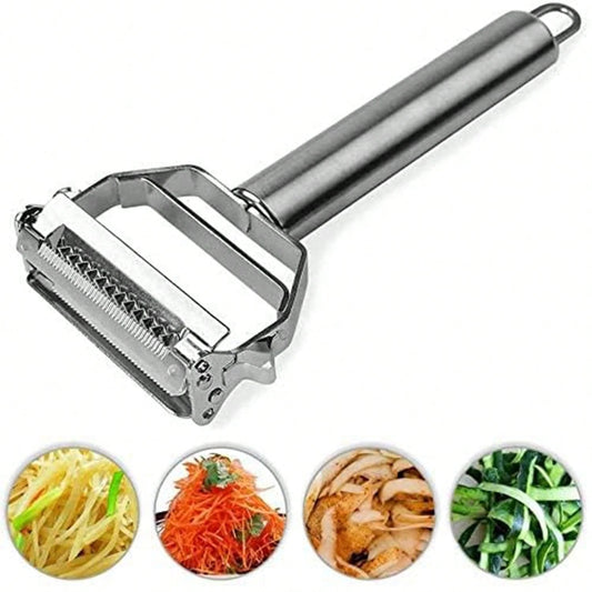 Multi Julienne Peeler Stainless Steel Cutter Slicer Carrot Potato Melon Gadget Vegetable Fruit, Potato Peeler,Peelers For Kitchen,Vegetable Peeler,Stainless Steel Peeler And Y Peeler,Carrot Peeler, V