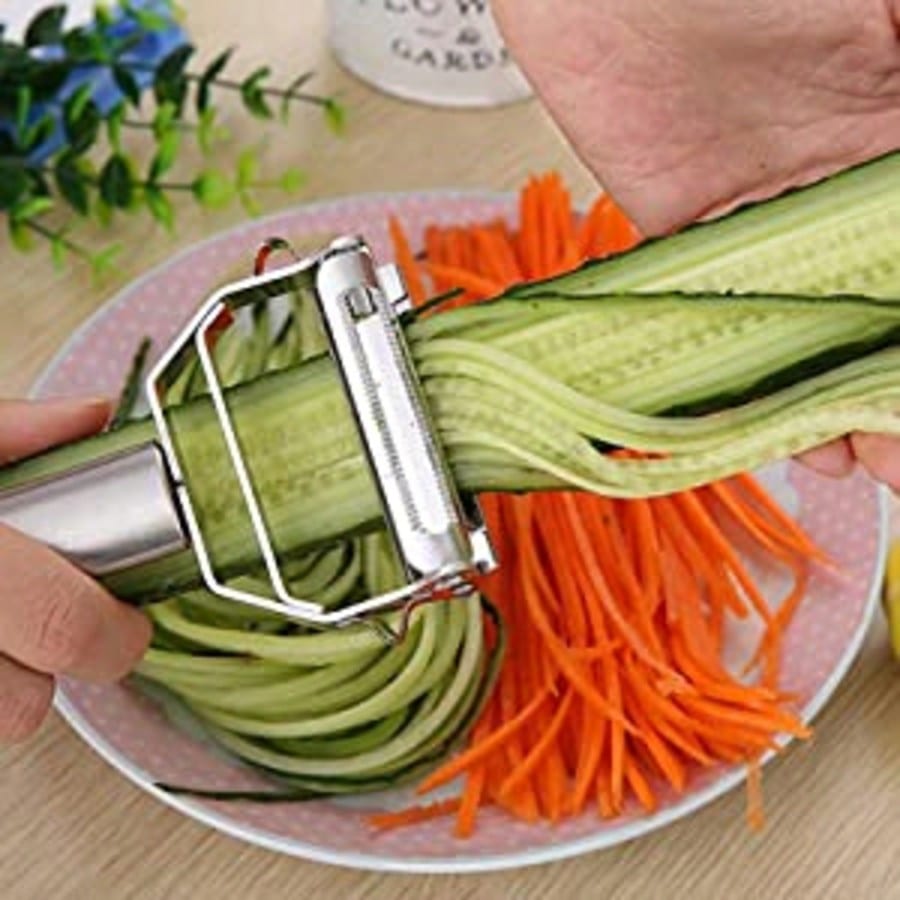 Multi Julienne Peeler Stainless Steel Cutter Slicer Carrot Potato Melon Gadget Vegetable Fruit, Potato Peeler,Peelers For Kitchen,Vegetable Peeler,Stainless Steel Peeler And Y Peeler,Carrot Peeler, V