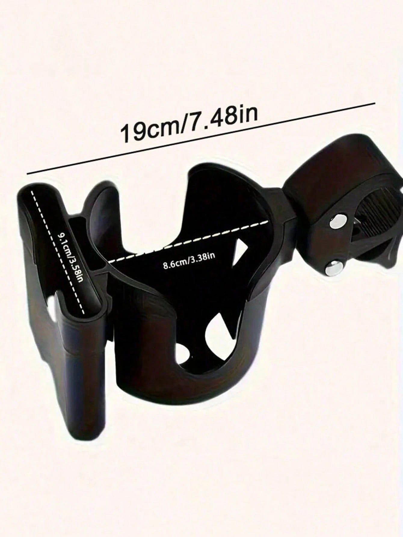 Multifunctional Baby Stroller Cup Holder & Phone Holder, With Bottle And Phone Bracket, Adjustable Clip, Suitable For 0-6 Years Old Children- Easy Installation, For Mom