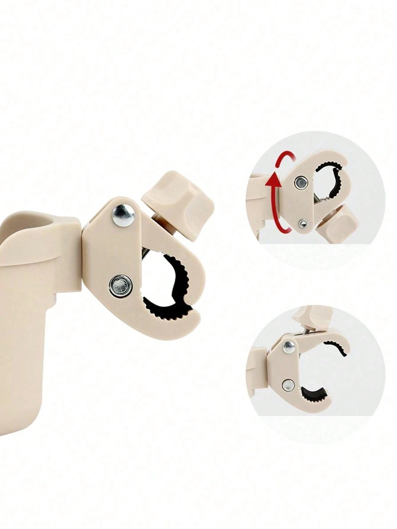 Multifunctional Baby Stroller Cup Holder & Phone Holder, With Bottle And Phone Bracket, Adjustable Clip, Suitable For 0-6 Years Old Children- Easy Installation, For Mom