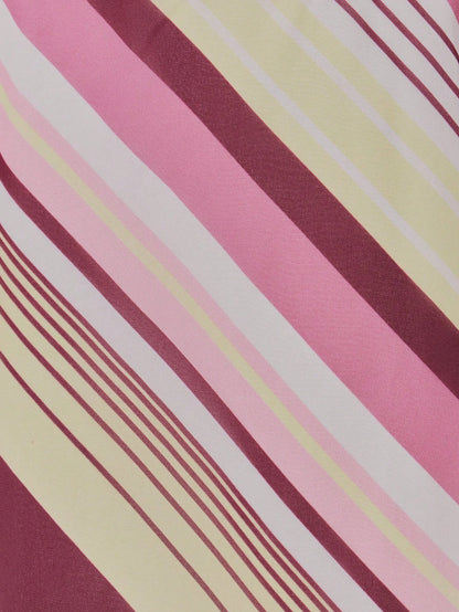 MUSERA Stripey Printed Flowy Asymmetric Hem Midi Skirt Summer Spring Sexy Cute Holiday Vacation Going Out Occasion Ibiza Elegant Sunset Ties Y2K Party