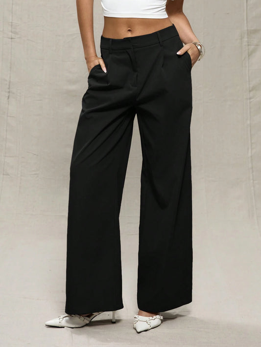 MUSERA Wide Leg Tailored Trousers Summer Elegant Old Money Classy Vacation Boho Elegant Holiday Work Office Fall Autumn Everyday Party Spring Casual