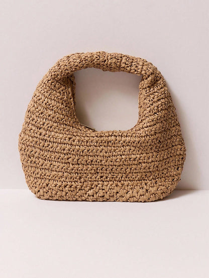 MUSERA Woven Straw Effect Handbag