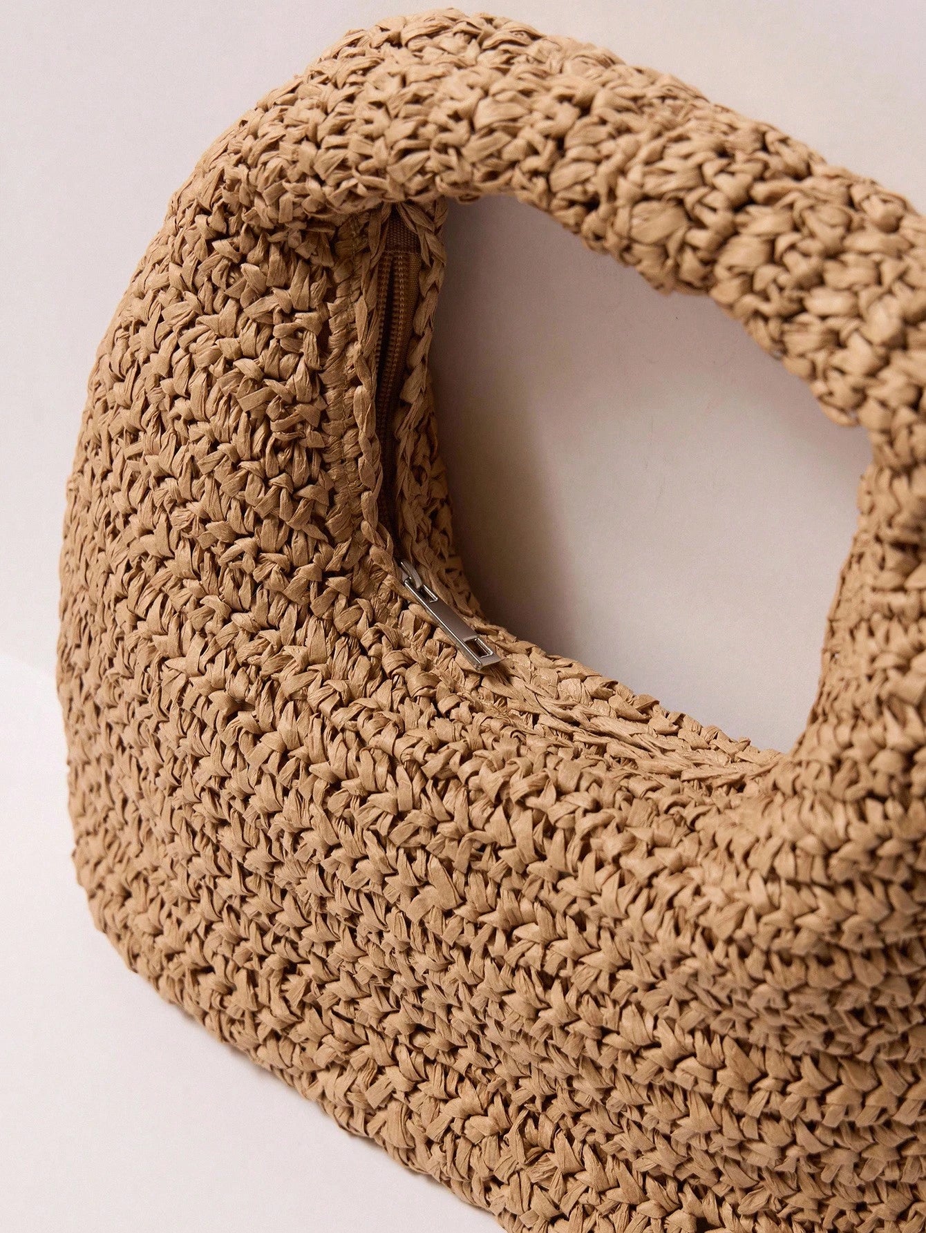 MUSERA Woven Straw Effect Handbag