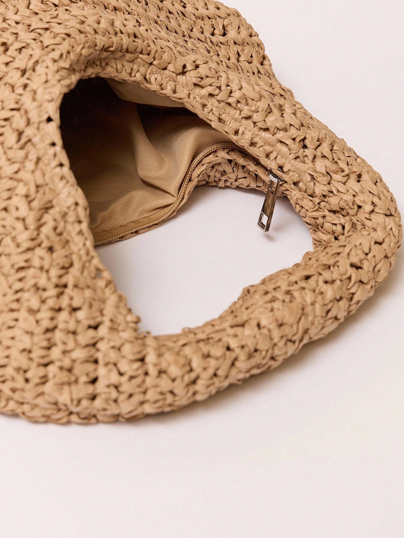 MUSERA Woven Straw Effect Handbag
