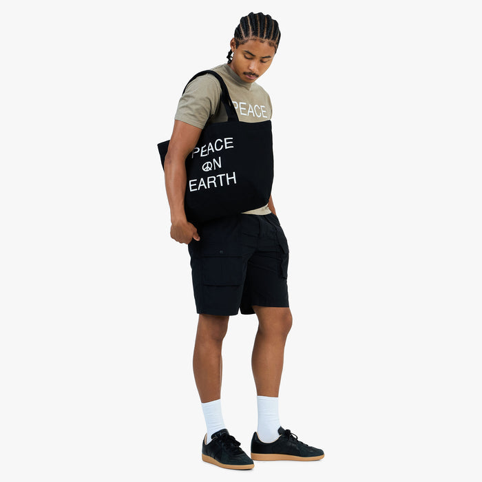 Museum of Peace and Quiet Earth Tote Bag / Black