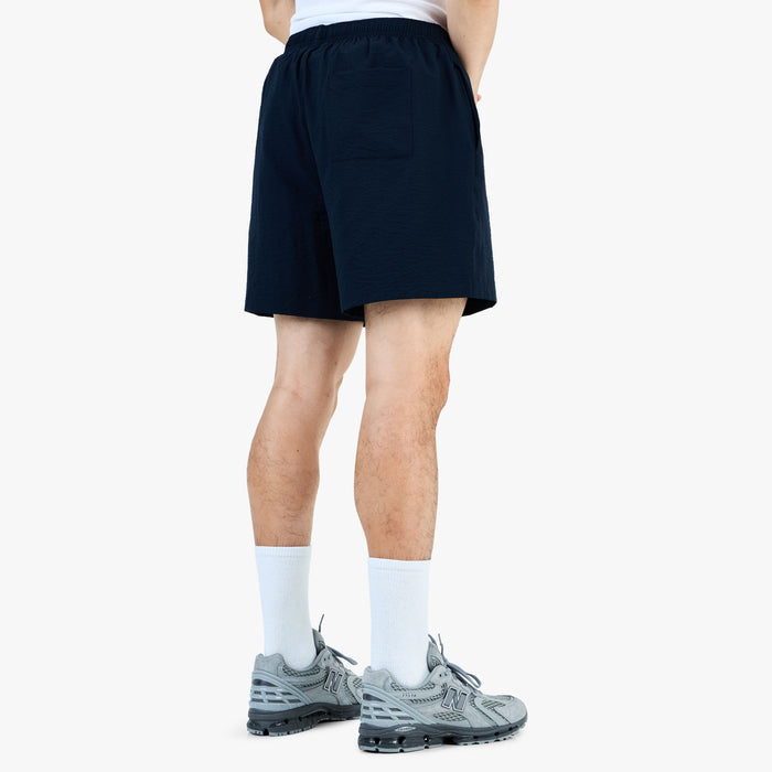 Museum of Peace and Quiet Wordmark Seersucker Shorts / Navy