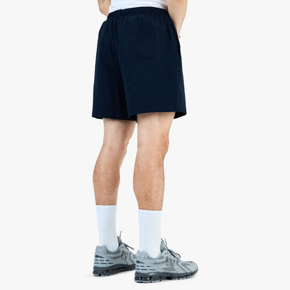 Museum of Peace and Quiet Wordmark Seersucker Shorts / Navy