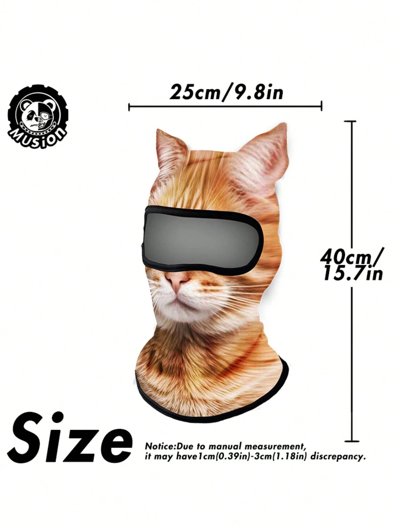 Musion 1/2/3PCS 3D Cat Ski Balaclava Sheisty Face Mask With Ears