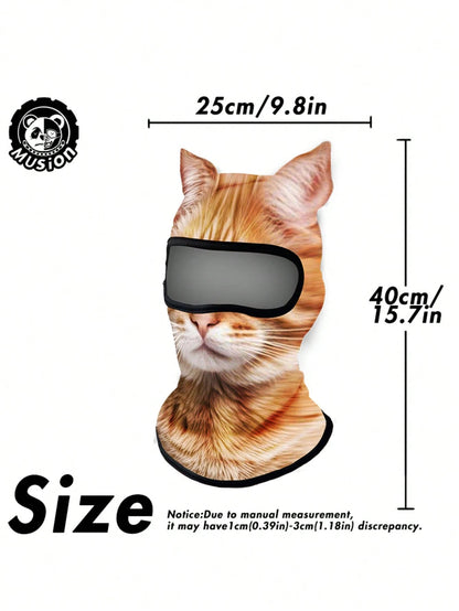 Musion 1/2/3PCS 3D Cat Ski Balaclava Sheisty Face Mask With Ears