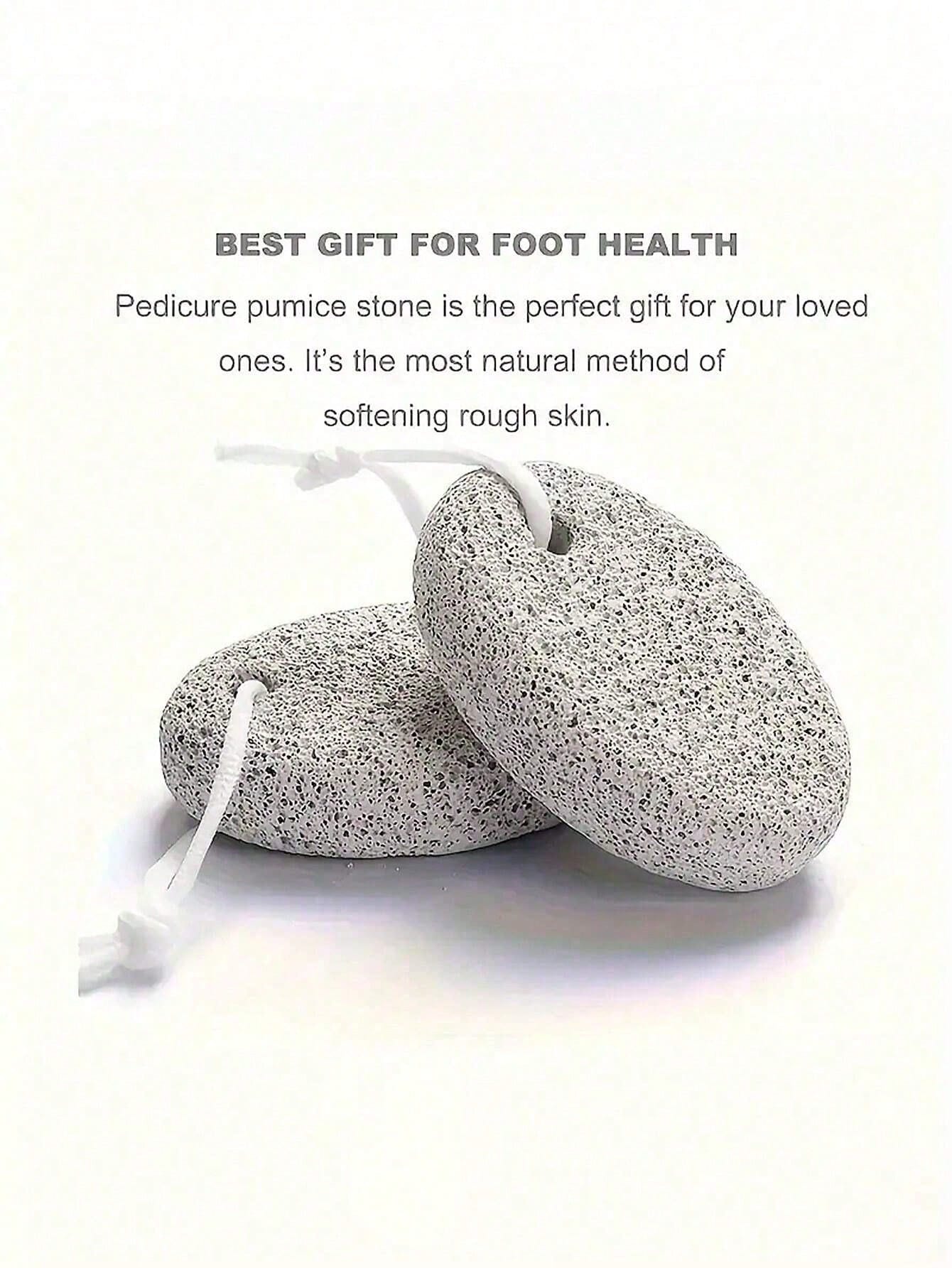 Natural Pumice Stone, Reusable Pedicure Tools,Hard Skin Callus Remover For Feet And Hands, Callus Remover With Pumice Stone,Professional Pedicure Tool Set,Foot Scrub, For Heavy Callused Feet Hands & D