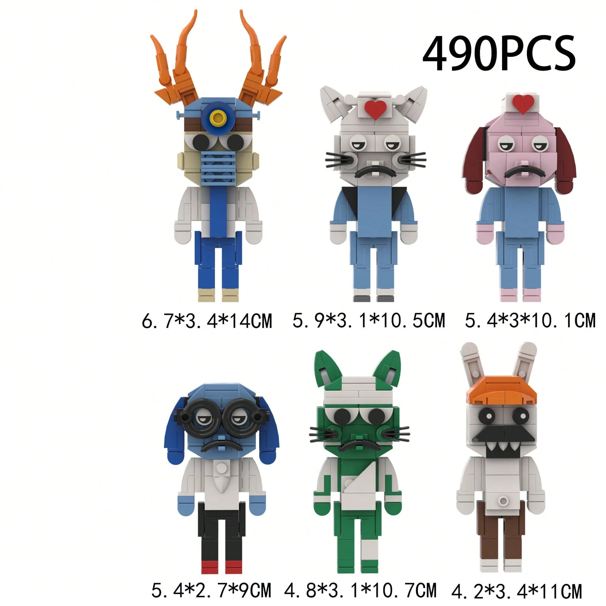 New Animal Hospital Anima Hospital Game Peripheral Assembly Toy Building Block Model Figure Gift