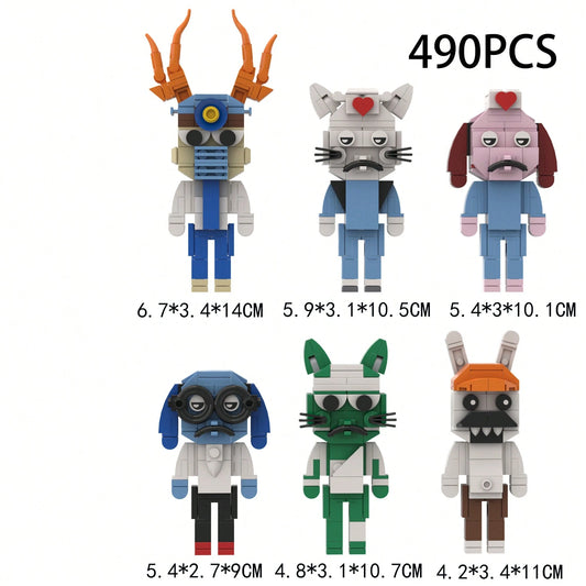 New Animal Hospital Anima Hospital Game Peripheral Assembly Toy Building Block Model Figure Gift