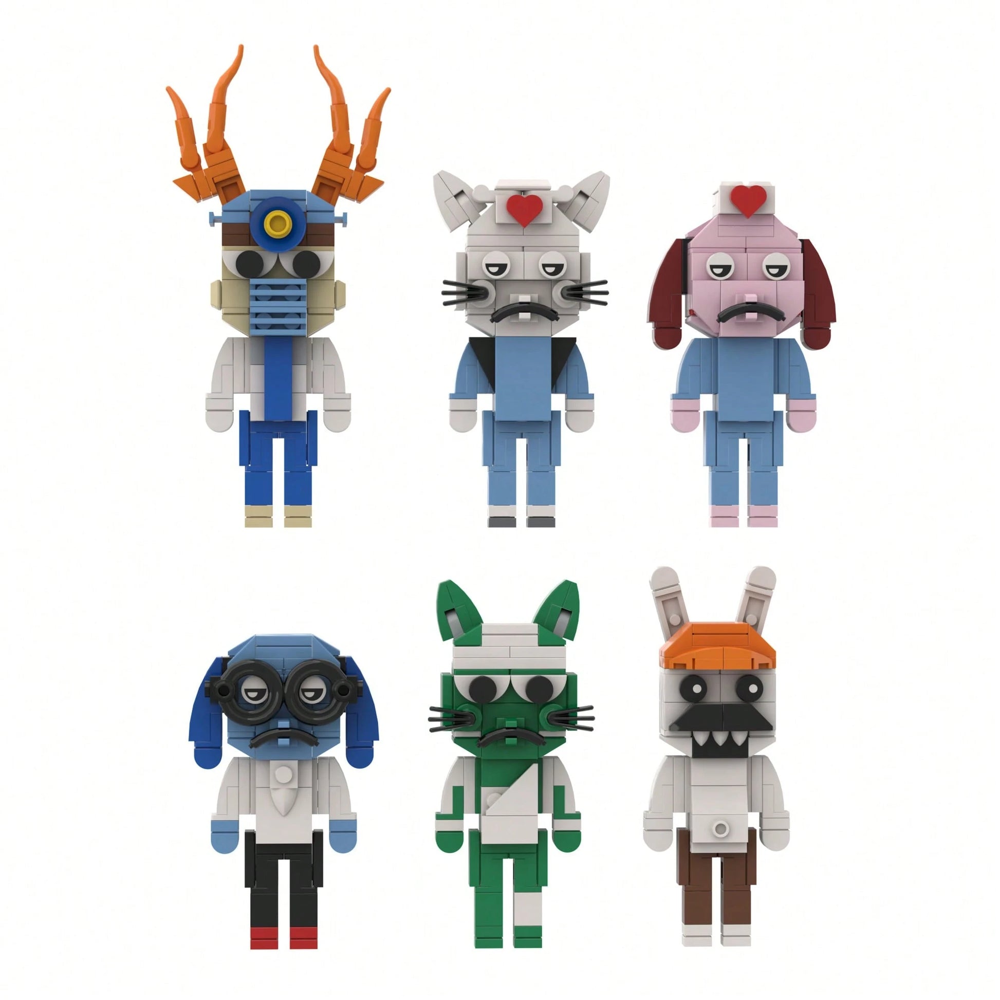 New Animal Hospital Anima Hospital Game Peripheral Assembly Toy Building Block Model Figure Gift