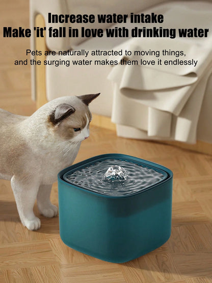 New Automatic Cat Water Fountain With Filter, Large Capacity Smart Pet Water Dispenser, Quiet Flow Design, Adjustable Water Pump, Low Decibel Circulating Water, Suitable For Dogs And Cats