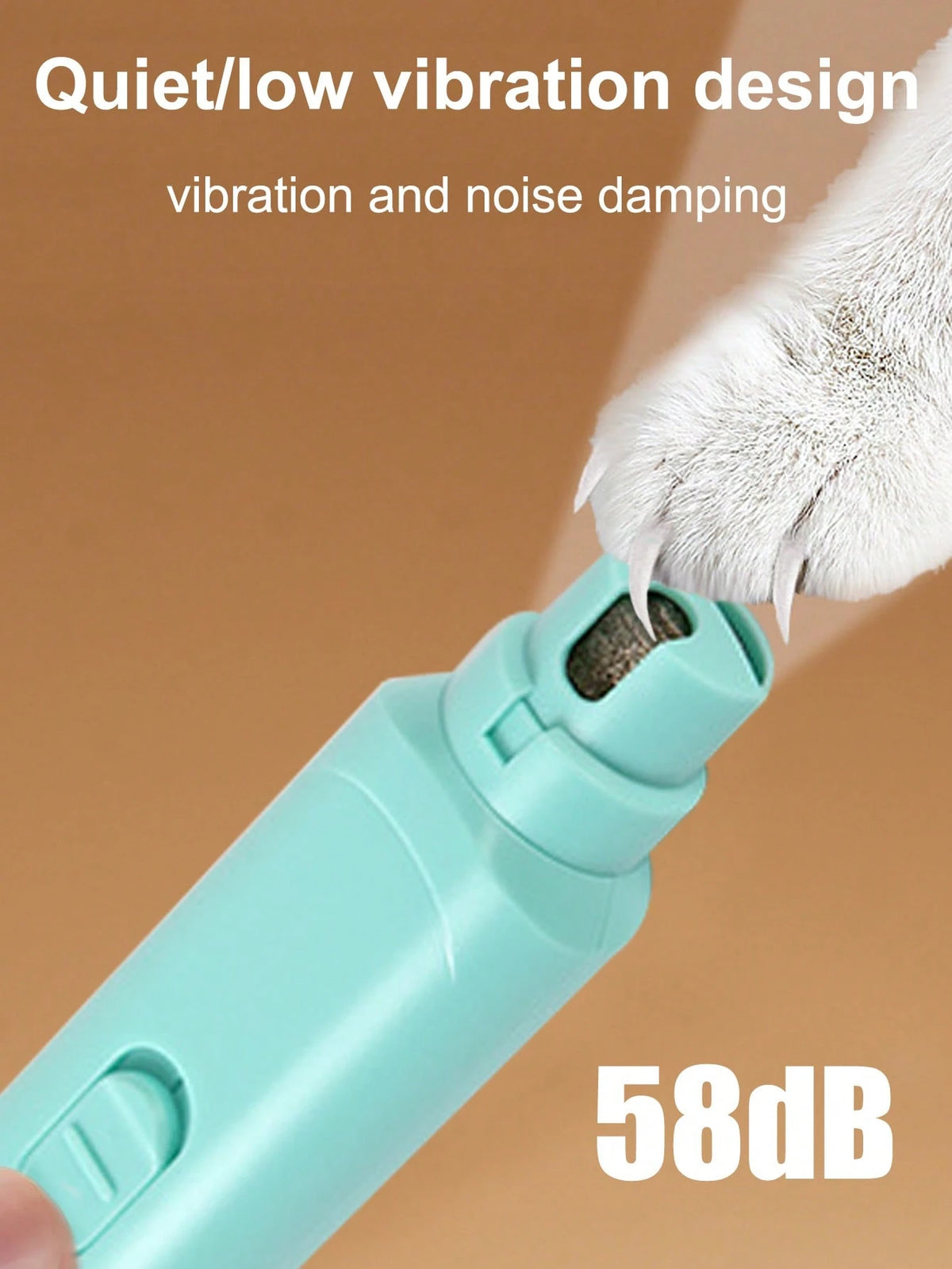 New Automatic Pet Nail Grinder Electric Paw Trimmer, High Power Small Dog Cat Nail Clipper, Humanized Design, Easy To Operate,, Portable, Elegant Appearance
