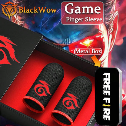 New Breathable Non-Slip Touch Screen Gaming Finger Sleeves, Featuring Interesting Graphic Design And Soft Texture For Enhanced Gaming Experience