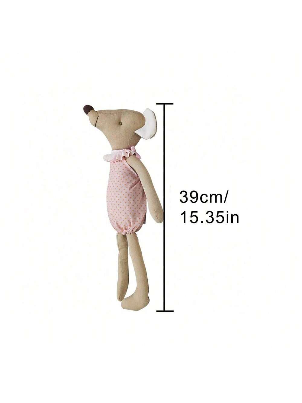 New Cute Forest Animal Doll Children's Toy Small Cute Pink Bow and Blue Mouse Doll Children's Birthday Gift Home Decor