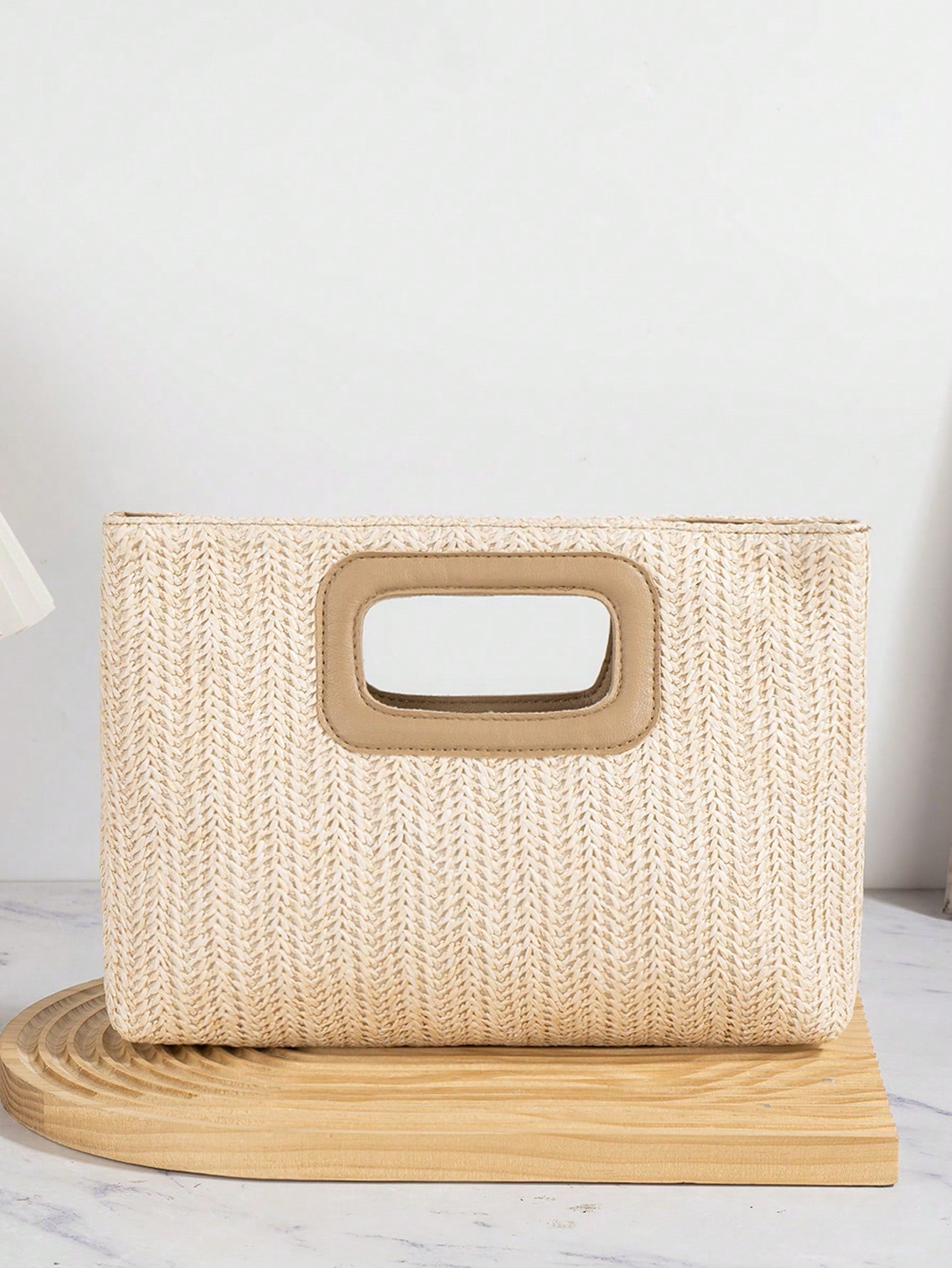 New European & American Style Woven Bag, Vacation Straw Bag, Travel Bag, Fashionable Portable Storage Bag, Beach Bag, Straw Handbag