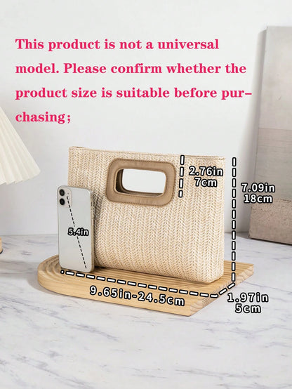 New European & American Style Woven Bag, Vacation Straw Bag, Travel Bag, Fashionable Portable Storage Bag, Beach Bag, Straw Handbag