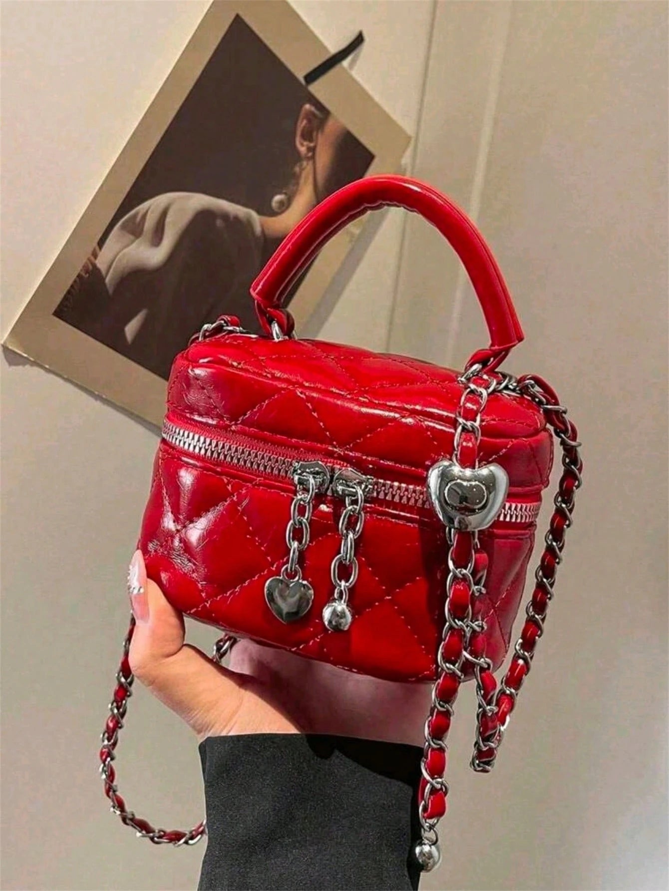 New Fashion Classic Multi-Functional PU Waterproof Fabric Quilted Women's Handbag