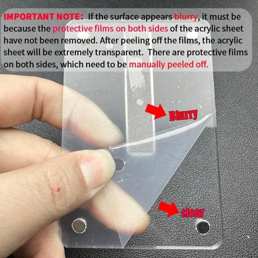 New Magnetic Photo Clip For Car Sun Visor, Universal Acrylic Refrigerator Magnet Transparent Magnetic Instant Camera Frame, Car Sun Visor Photo Frame Clip, Personalized DIY Car Decor Photo Frame, Coup