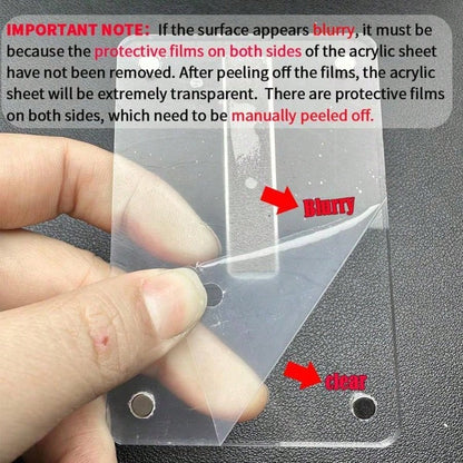 New Magnetic Photo Clip For Car Sun Visor, Universal Acrylic Refrigerator Magnet Transparent Magnetic Instant Camera Frame, Car Sun Visor Photo Frame Clip, Personalized DIY Car Decor Photo Frame, Coup
