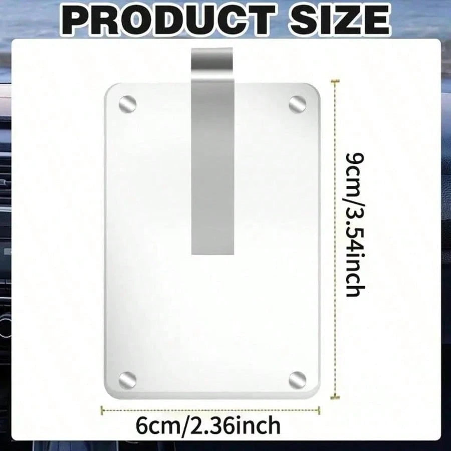 New Magnetic Photo Clip For Car Sun Visor, Universal Acrylic Refrigerator Magnet Transparent Magnetic Instant Camera Frame, Car Sun Visor Photo Frame Clip, Personalized DIY Car Decor Photo Frame, Coup