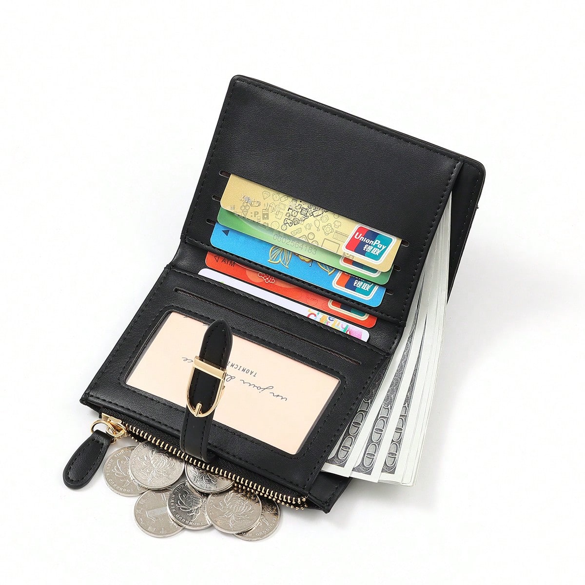 New Patchwork PU Leather Short Women Wallet High-End Wallet For Women Travel Portable Lightweight Stylish For Home For Outdoor Daily Use,Ladies Wallet