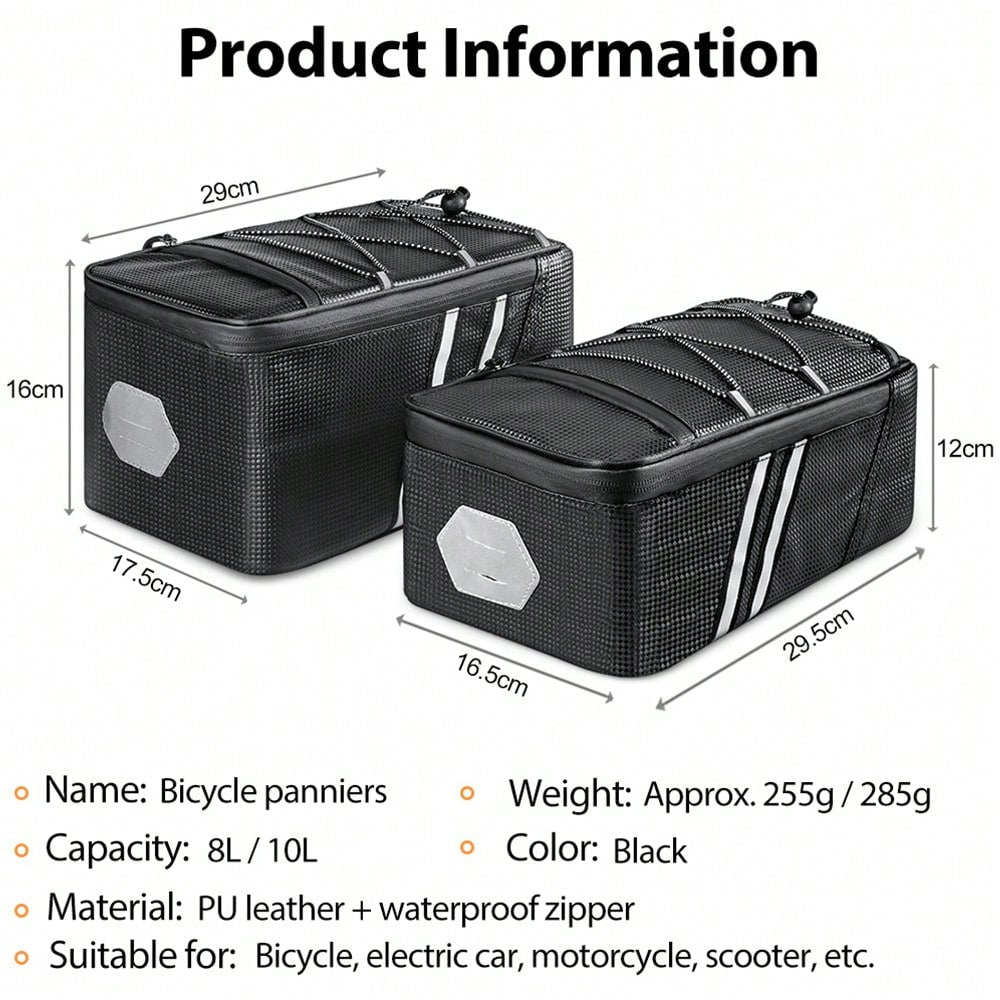 NEWBOLER Bicycle Rear Seat Bag, Mountain Bike Frame Bag, Luggage Bag, Large Capacity Waterproof Travel Bag For Cycling