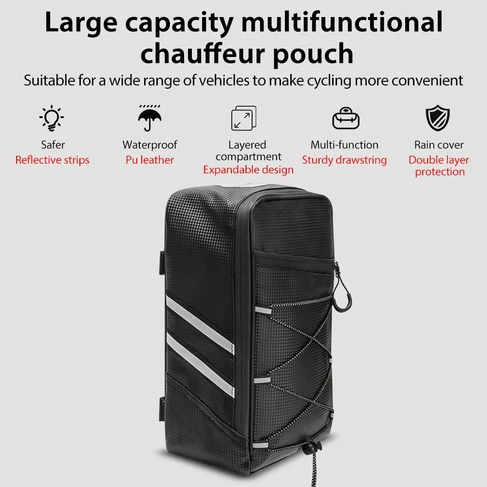 NEWBOLER Bicycle Rear Seat Bag, Mountain Bike Frame Bag, Luggage Bag, Large Capacity Waterproof Travel Bag For Cycling