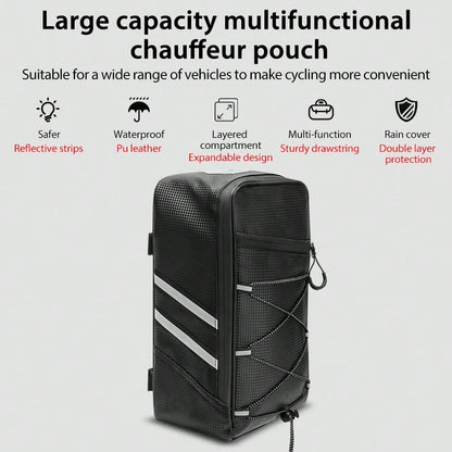 NEWBOLER Bicycle Rear Seat Bag, Mountain Bike Frame Bag, Luggage Bag, Large Capacity Waterproof Travel Bag For Cycling