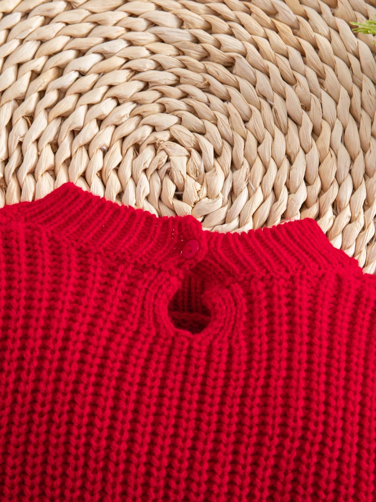 Newborn Baby Casual Loose Comfortable Long Sleeve Sweater, Autumn Winter Christmas Sweater, Oversized Crew Neck Holiday Red Jumper
