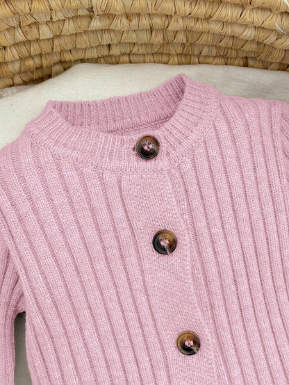Newborn Baby Girl Cute Knitted Jumpsuit With Footies And Hat Set,Versatile For Autumn/Winter Photoshoot Outfit Sweater Romper Going Home Knit Fall