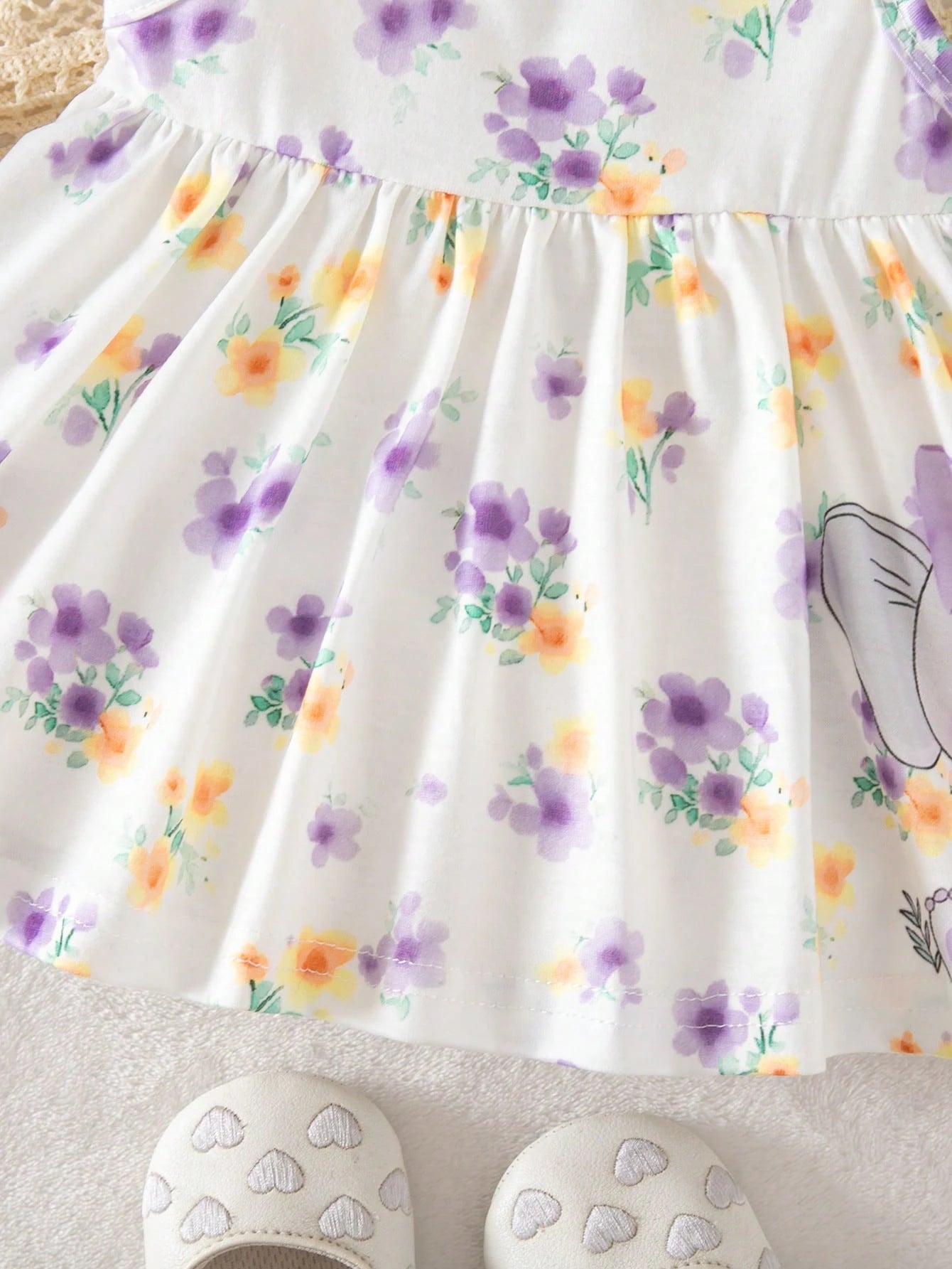 Newborn Baby Girl Summer Cute Floral Print Sleeveless Dress