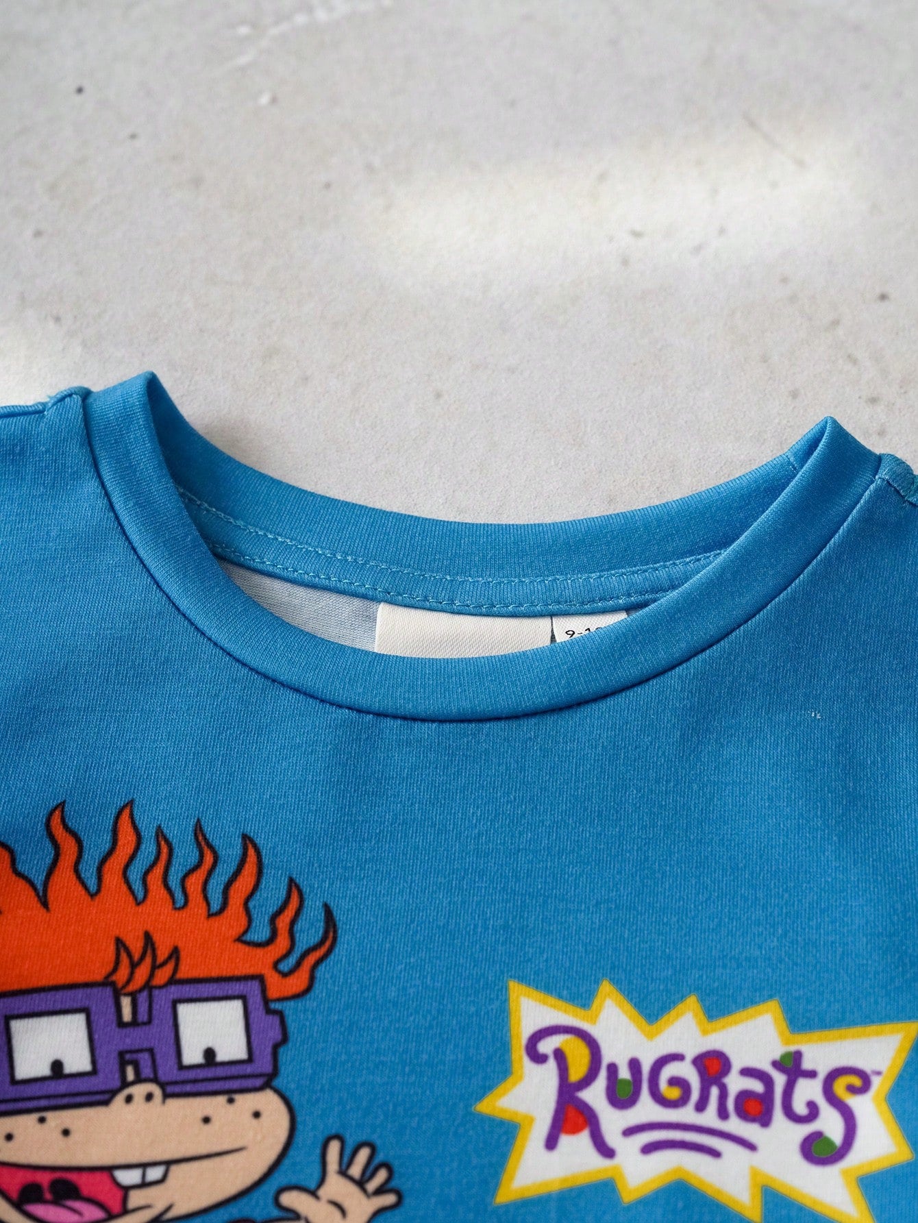 Nick 90s| Baby Boy Casual Cartoon Print Round Neck Short Sleeve T-Shirt And Shorts Set, Summer