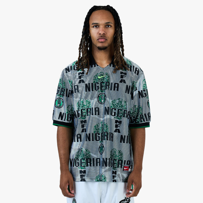 Nike Nigeria Energy Jersey White / Black - Pine Green