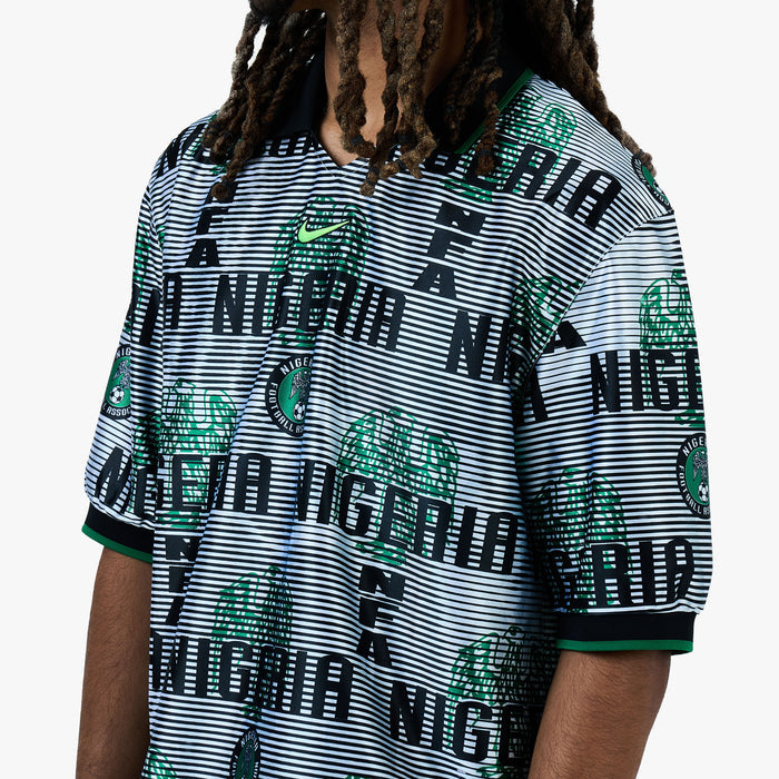 Nike Nigeria Energy Jersey White / Black - Pine Green