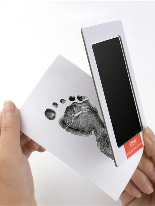 No-Wash Ink Pad For Kid's Handprint & Footprint, Non-Staining Baby Memory Ink Pad For Newborn Keepsake Postcard
