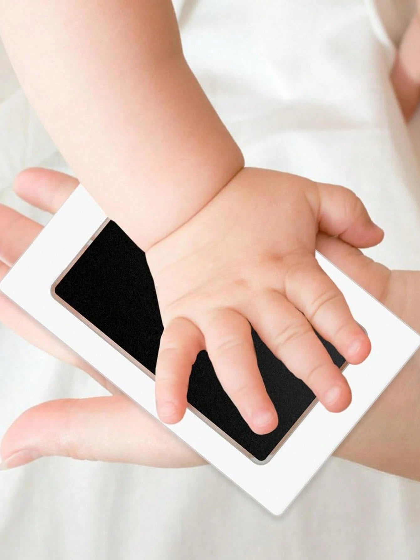 No-Wash Ink Pad For Kid's Handprint & Footprint, Non-Staining Baby Memory Ink Pad For Newborn Keepsake Postcard