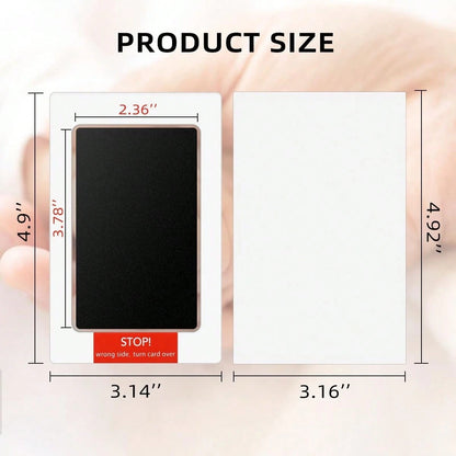 No-Wash Ink Pad For Kid's Handprint & Footprint, Non-Staining Baby Memory Ink Pad For Newborn Keepsake Postcard