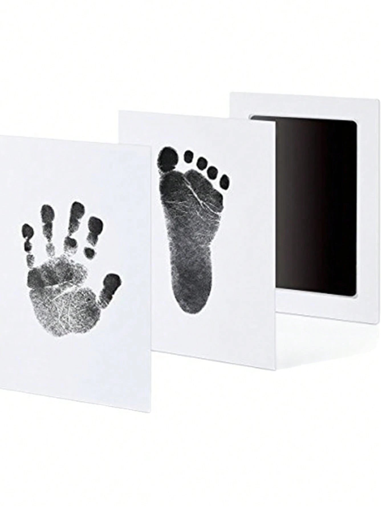No-Wash Ink Pad For Kid's Handprint & Footprint, Non-Staining Baby Memory Ink Pad For Newborn Keepsake Postcard