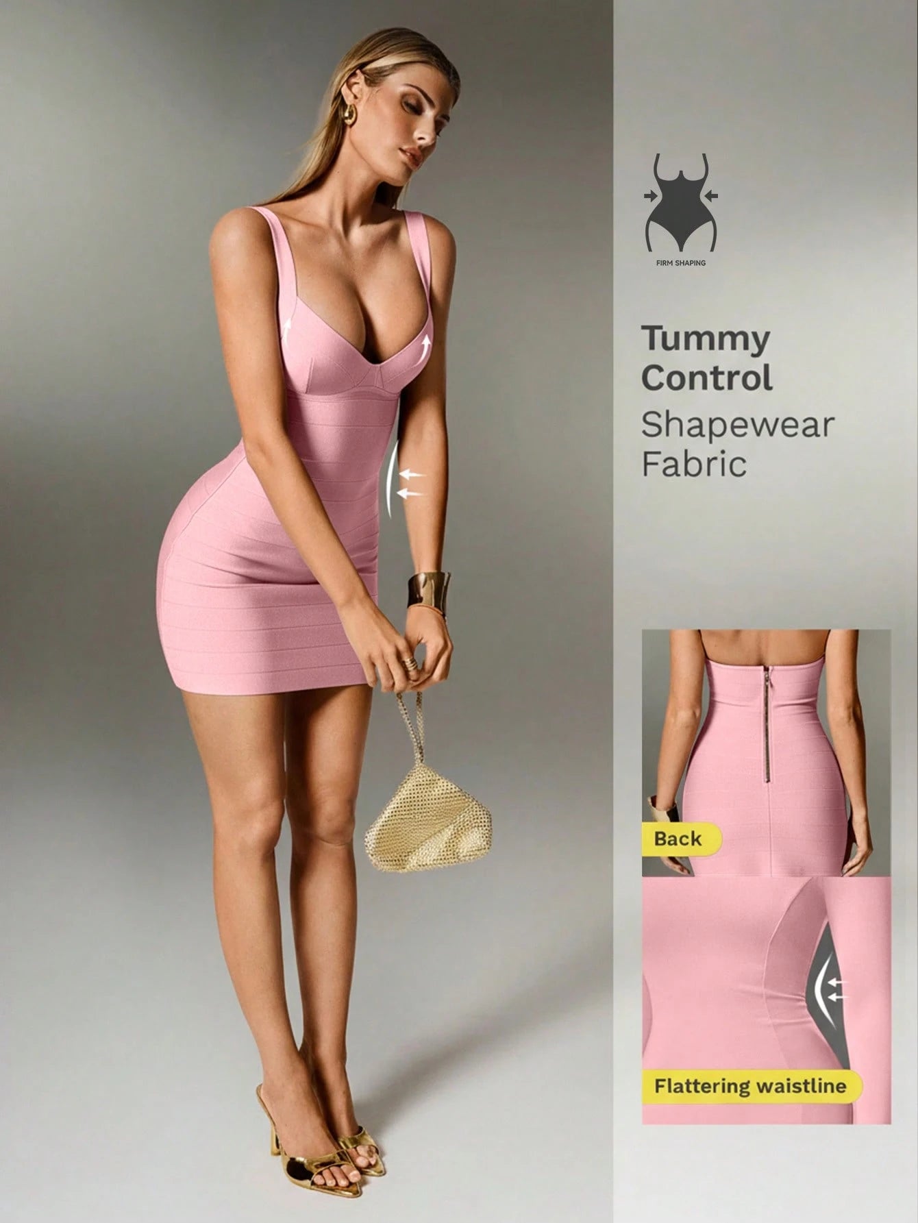 Nuvra Sexy Solid Color Knit Spaghetti Strap Sleeveless Mini Dress, Bodycon Party Holiday Dress For Women