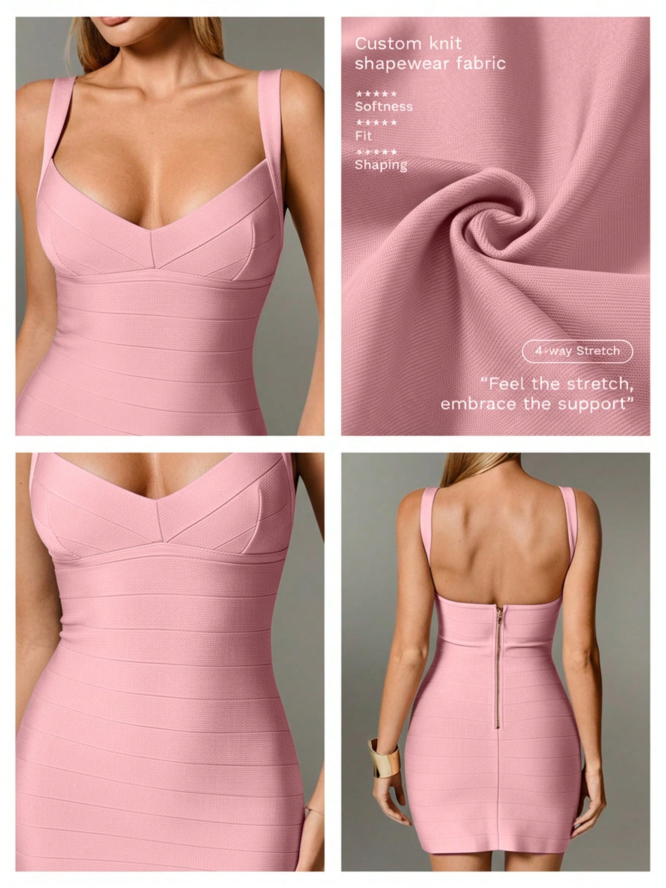 Nuvra Sexy Solid Color Knit Spaghetti Strap Sleeveless Mini Dress, Bodycon Party Holiday Dress For Women