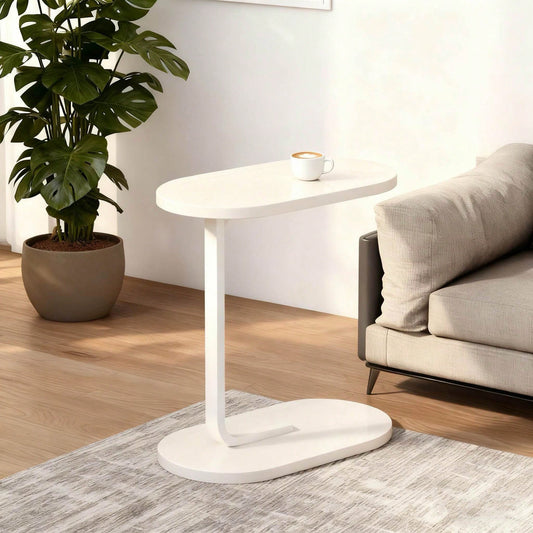 Oval Side Table, Desk And Laptop Table, A Movable Side Table, Suitable For Home And Office Scenes, Coffee Table And Bedside Sofa Side Table, Small And Light, Multi-Color Optional