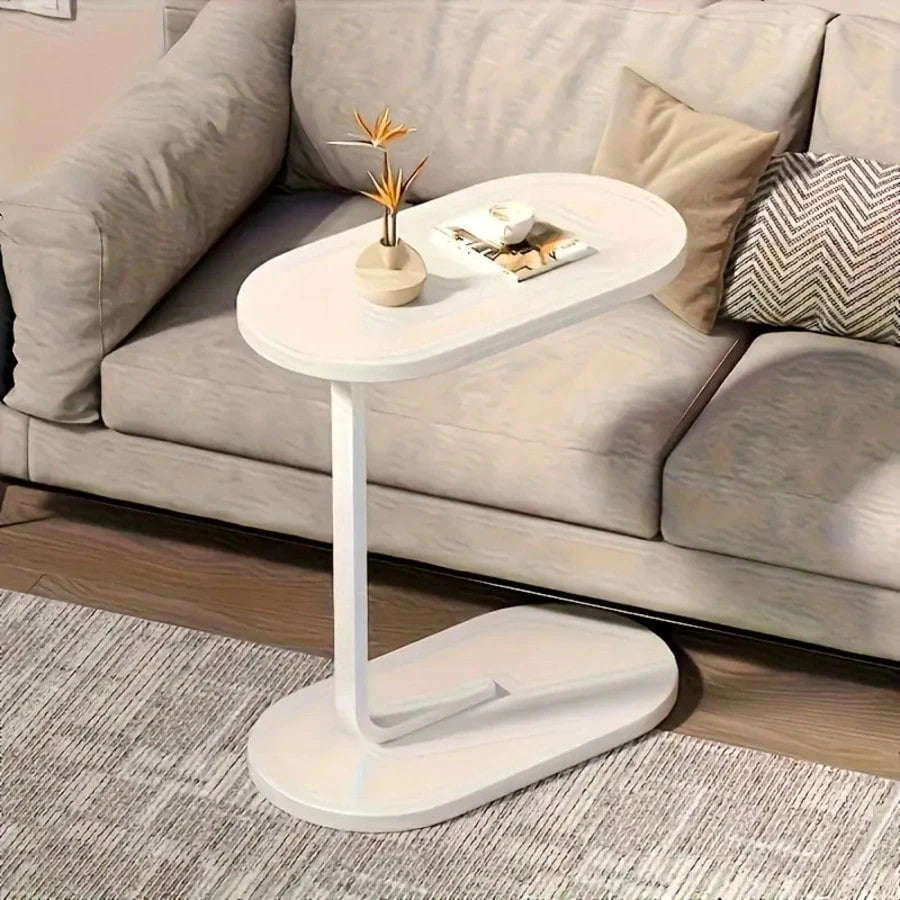 Oval Side Table, Desk And Laptop Table, A Movable Side Table, Suitable For Home And Office Scenes, Coffee Table And Bedside Sofa Side Table, Small And Light, Multi-Color Optional