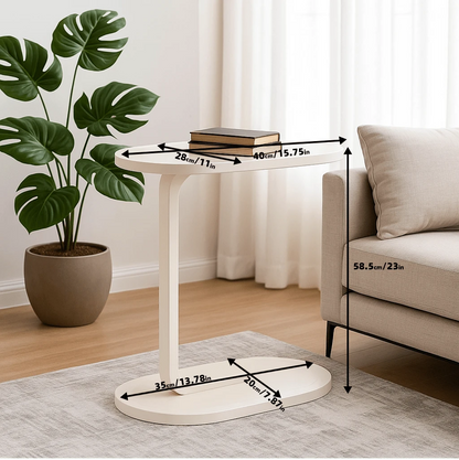Oval Side Table, Desk And Laptop Table, A Movable Side Table, Suitable For Home And Office Scenes, Coffee Table And Bedside Sofa Side Table, Small And Light, Multi-Color Optional