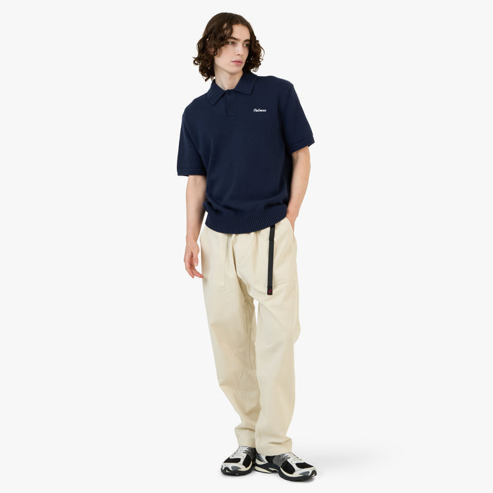 Palmes Cotton Knit Polo / Navy